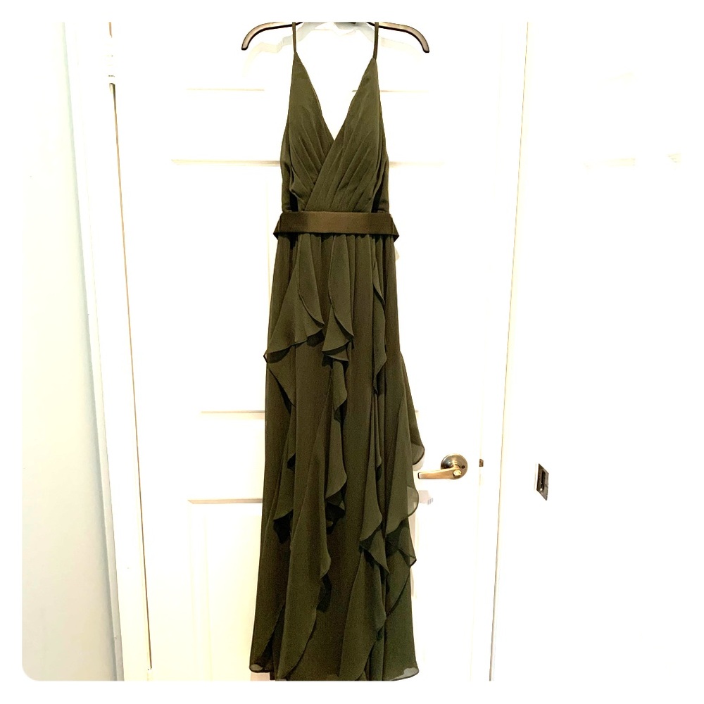 White by Vera Wang Bridesmaid dress size 0 - Olive